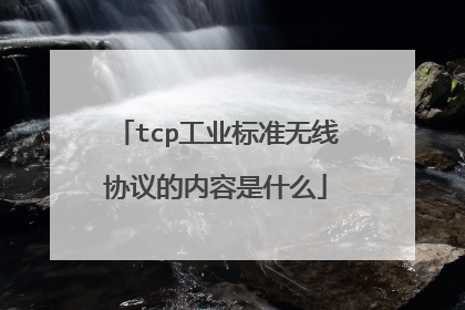 tcp工业标准无线协议的内容是什么