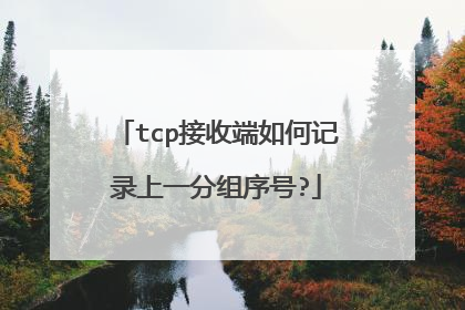 tcp接收端如何记录上一分组序号?