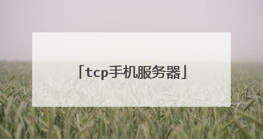 tcp手机服务器