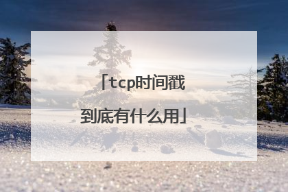tcp时间戳到底有什么用