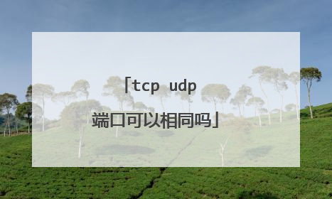 tcp udp 端口可以相同吗