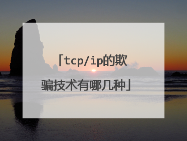tcp/ip的欺骗技术有哪几种