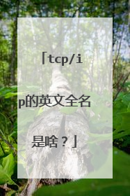 tcp/ip的英文全名是啥?