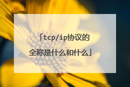 tcp/ip协议的全称是什么和什么