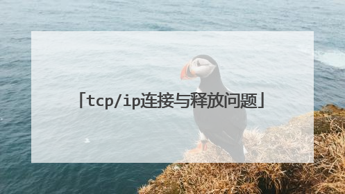 tcp/ip连接与释放问题
