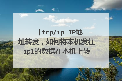 tcp/ip IP地址转发，如何将本机发往ip1的数据在本机上转发到别的IP2上。