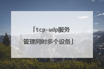 tcp-udp服务管理同时多个设备