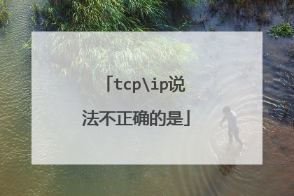 tcpip说法不正确的是