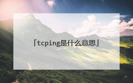 tcping是什么意思