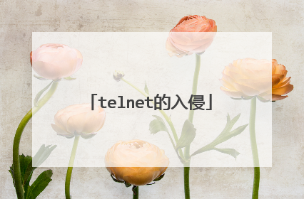 telnet的入侵