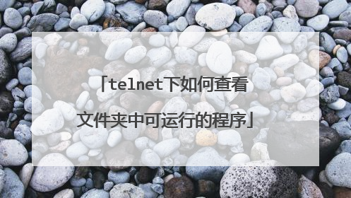 telnet下如何查看文件夹中可运行的程序