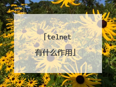 telnet 有什么作用