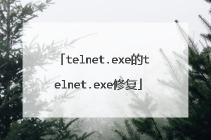 telnet.exe的telnet.exe修复