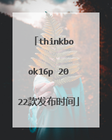 thinkbook16p 2022款发布时间