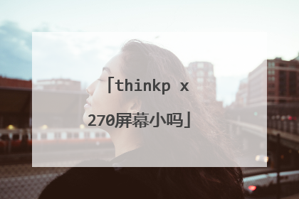 thinkp x270屏幕小吗