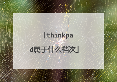 thinkpad属于什么档次