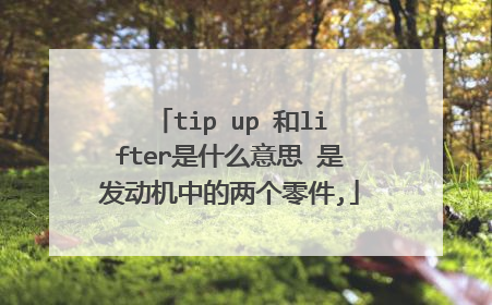 tip up 和lifter是什么意思 是发动机中的两个零件,