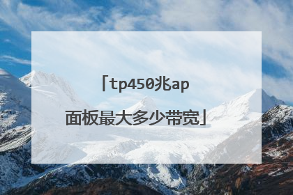 tp450兆ap面板最大多少带宽