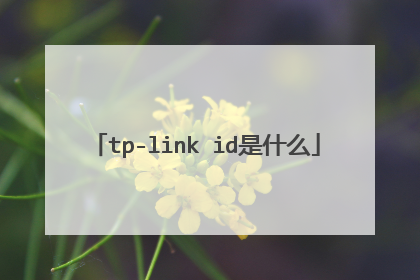 tp-link id是什么
