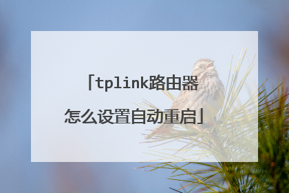 tplink路由器怎么设置自动重启