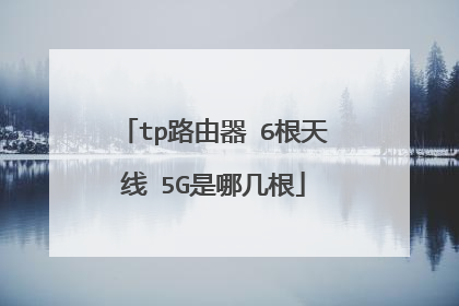 tp路由器 6根天线 5G是哪几根