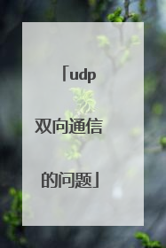 udp双向通信的问题