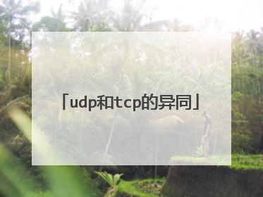udp和tcp的异同