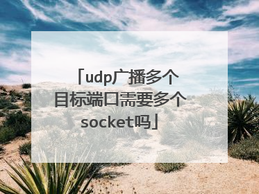 udp广播多个目标端口需要多个socket吗