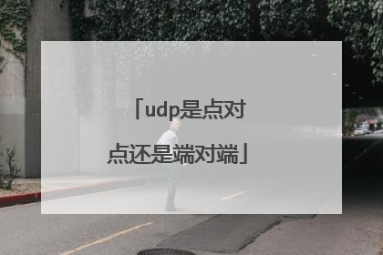 udp是点对点还是端对端