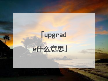 upgrade什么意思