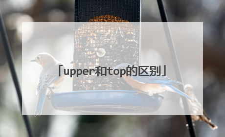 upper和top的区别