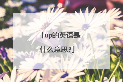 up的英语是什么意思?