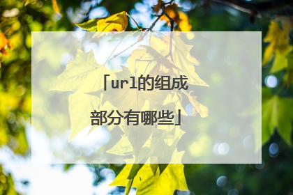 url的组成部分有哪些