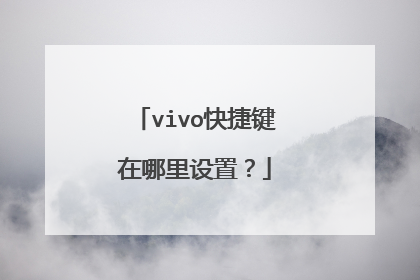 vivo快捷键在哪里设置？