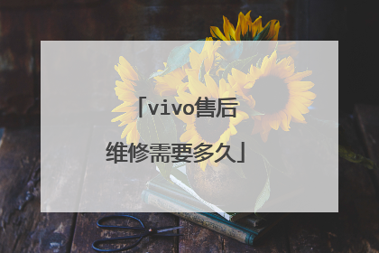 vivo售后维修需要多久