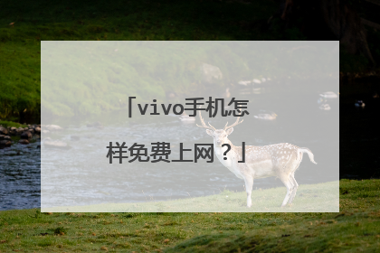 vivo手机怎样免费上网？