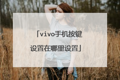 vivo手机按键设置在哪里设置