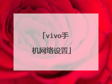 vivo手机网络设置