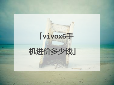 vivox6手机进价多少钱