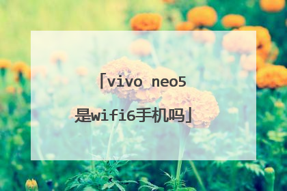 vivo neo5是wifi6手机吗