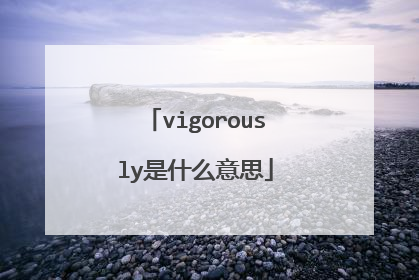 vigorously是什么意思
