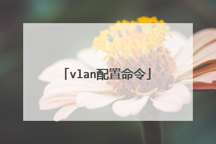 vlan配置命令