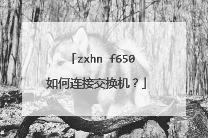 zxhn f650如何连接交换机？